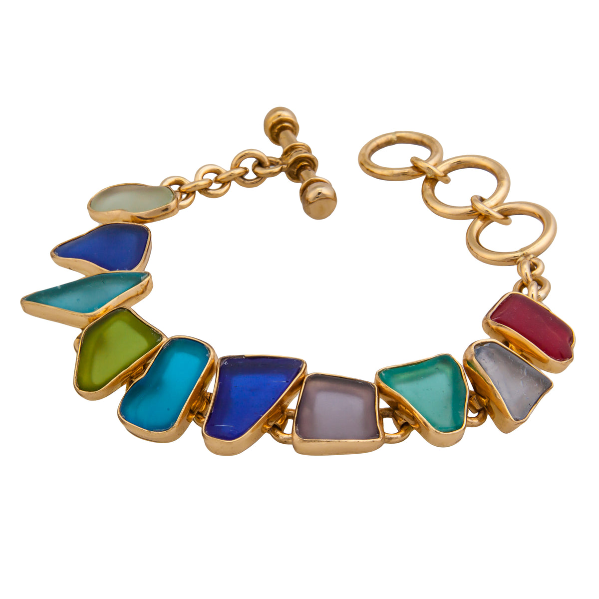 Alchemia Multi Color Recycled Glass Bracelet | Charles Albert Jewelry