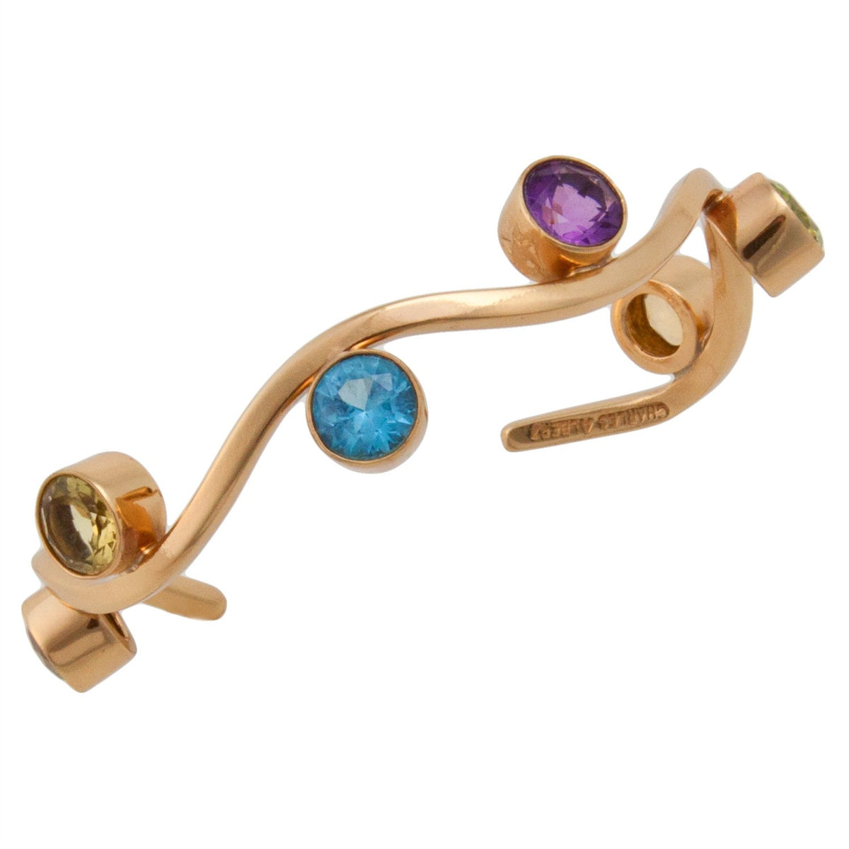 Alchemia Multi-Gemstone Wave Cuff | Charles Albert Jewelry