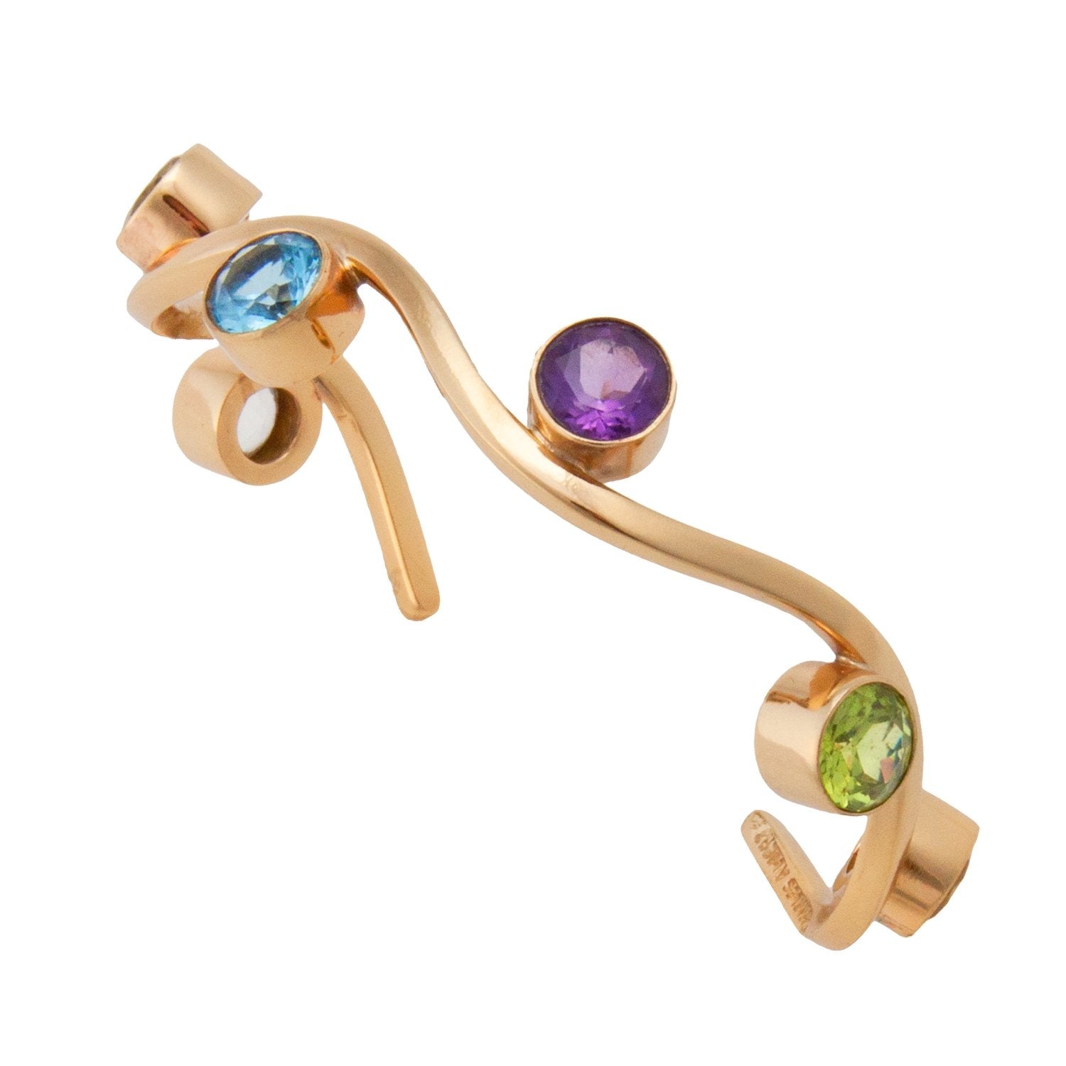 Alchemia Multi-Gemstone Wave Cuff | Charles Albert Jewelry