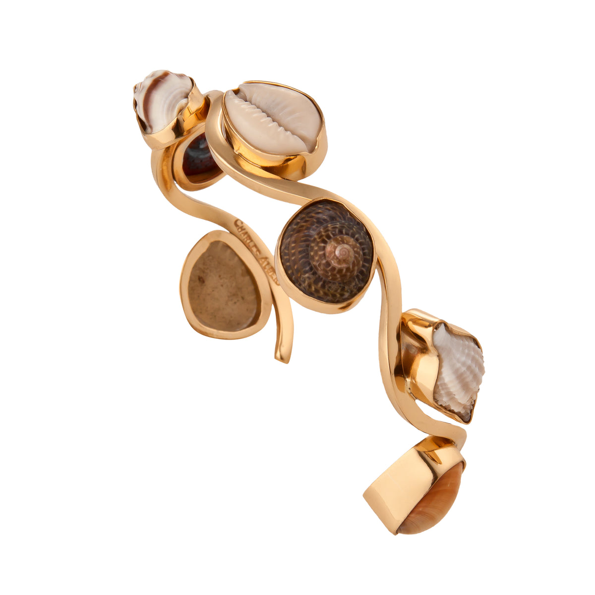 Alchemia Multi-Shell Wave Cuff | Charles Albert Jewelry