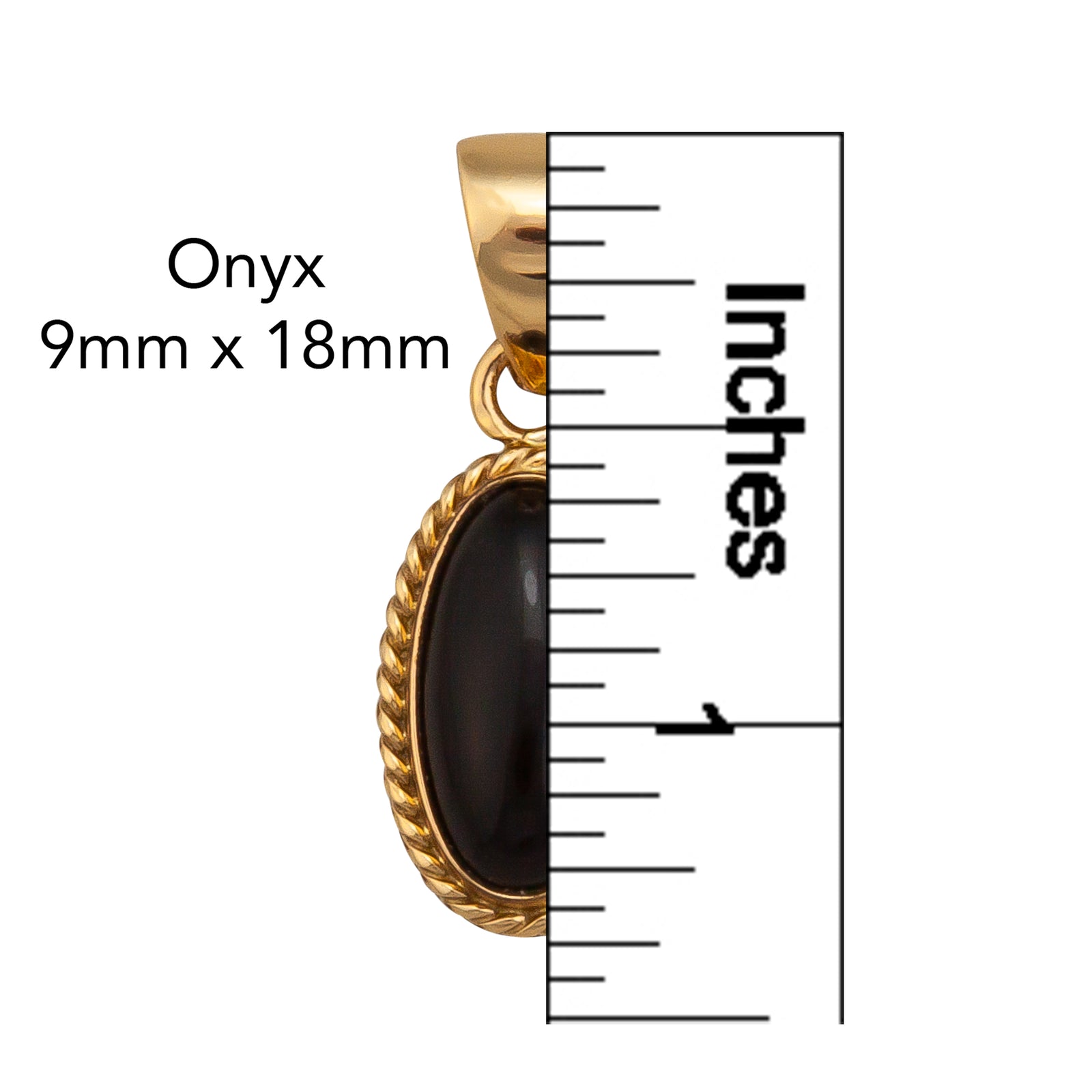 Alchemia Onyx Mini Rope Oval Pendant | Charles Albert Jewelry