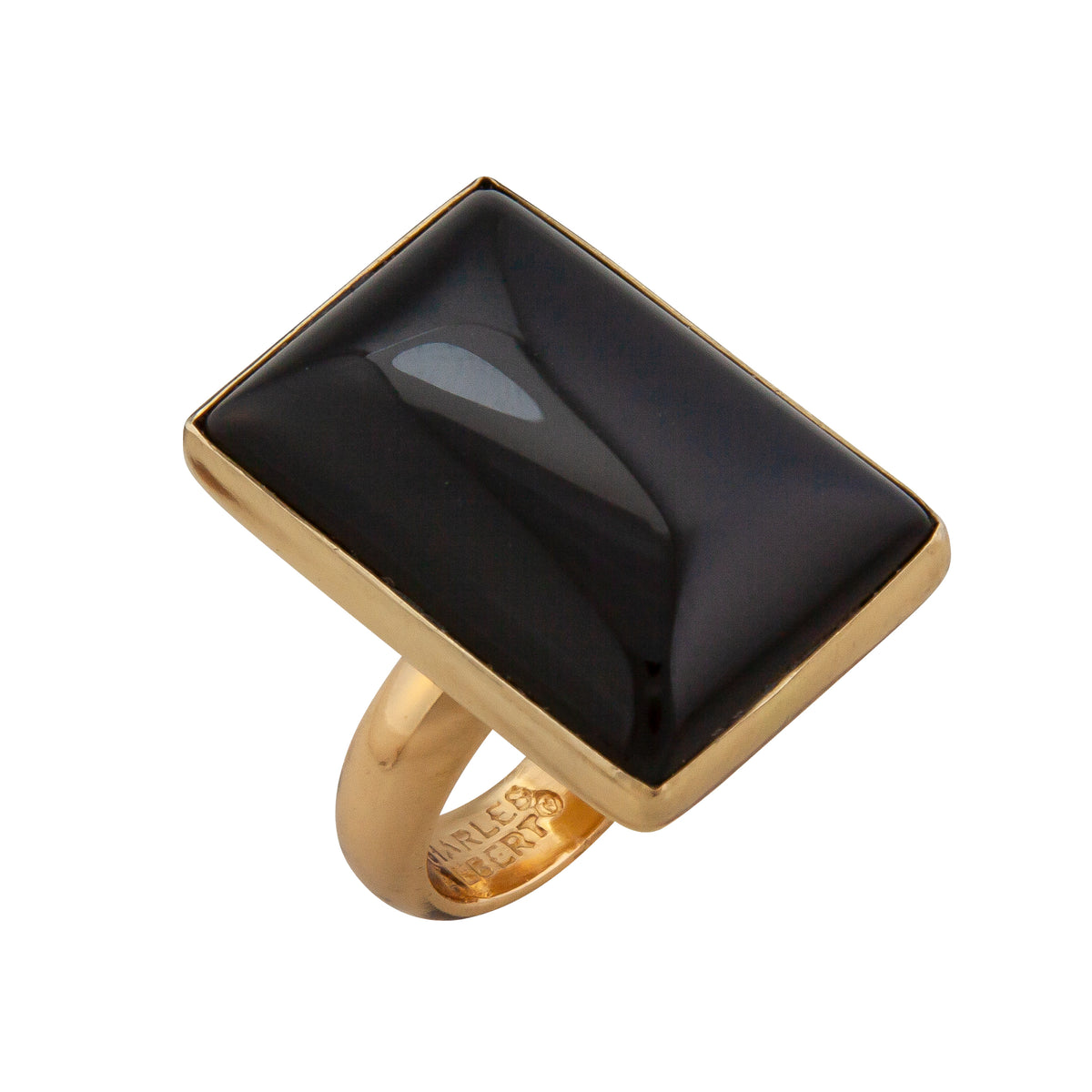 Alchemia Onyx Rectangle Adjustable Ring | Charles Albert Jewelry