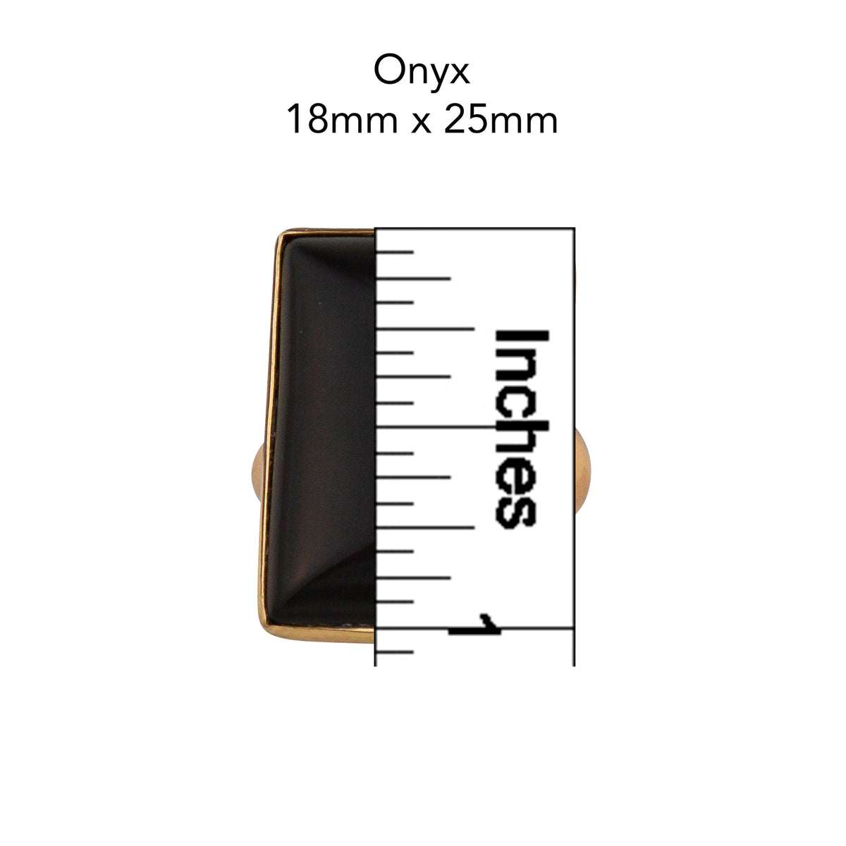 Alchemia Onyx Rectangle Adjustable Ring | Charles Albert Jewelry