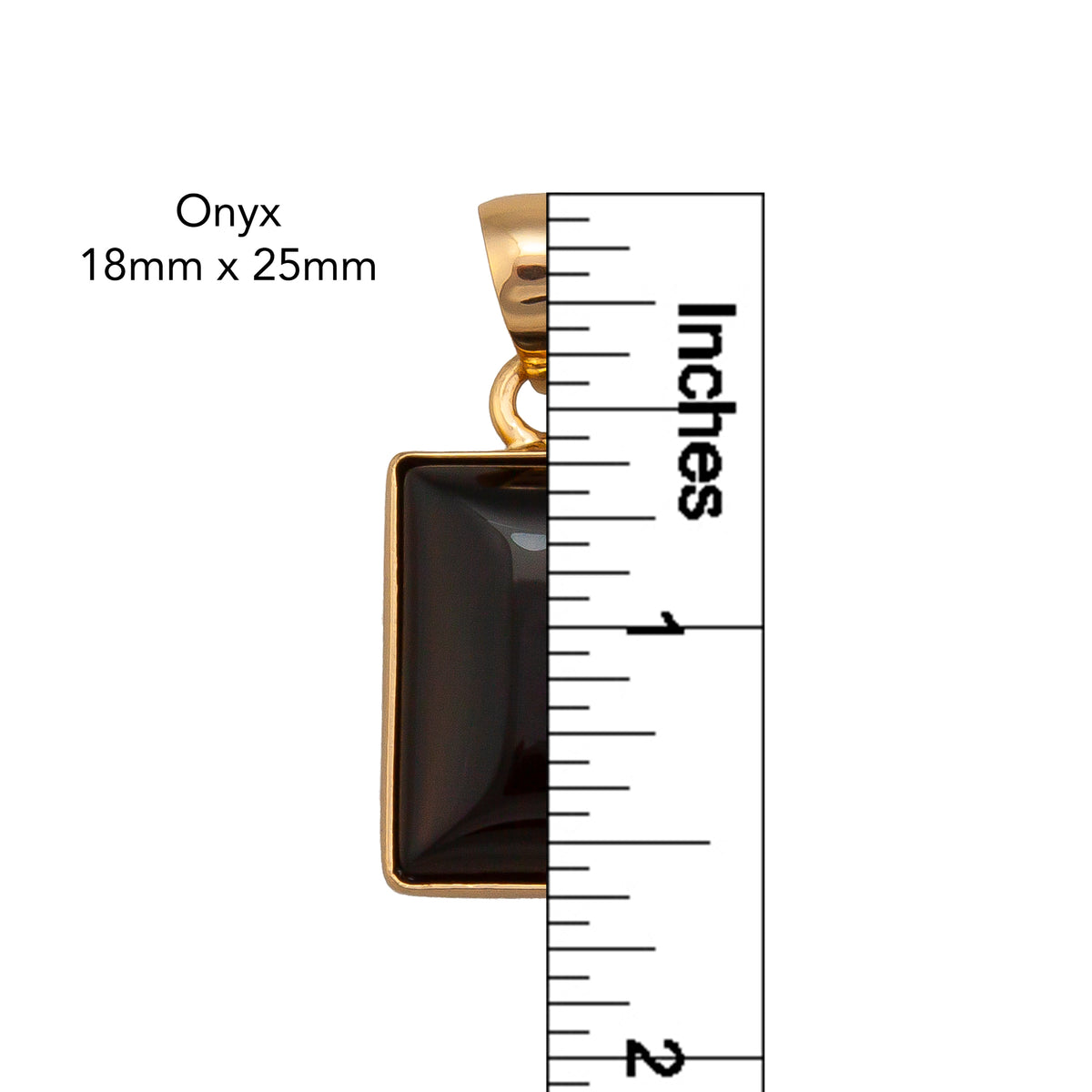 Alchemia Onyx Rectangle Pendant | Charles Albert Jewelry