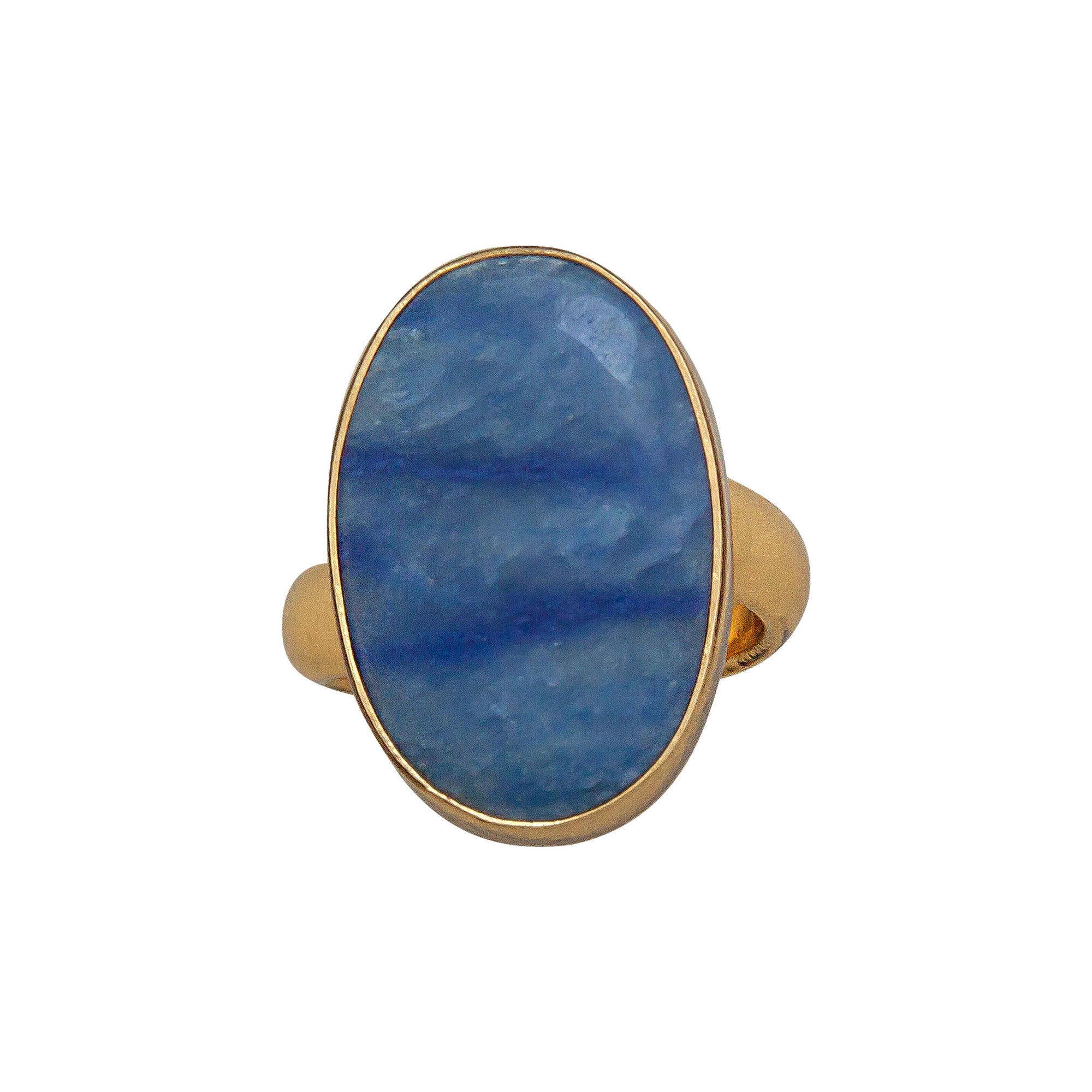 Alchemia Oval Blue Aventurine Adjustable Ring | Charles Albert Jewelry