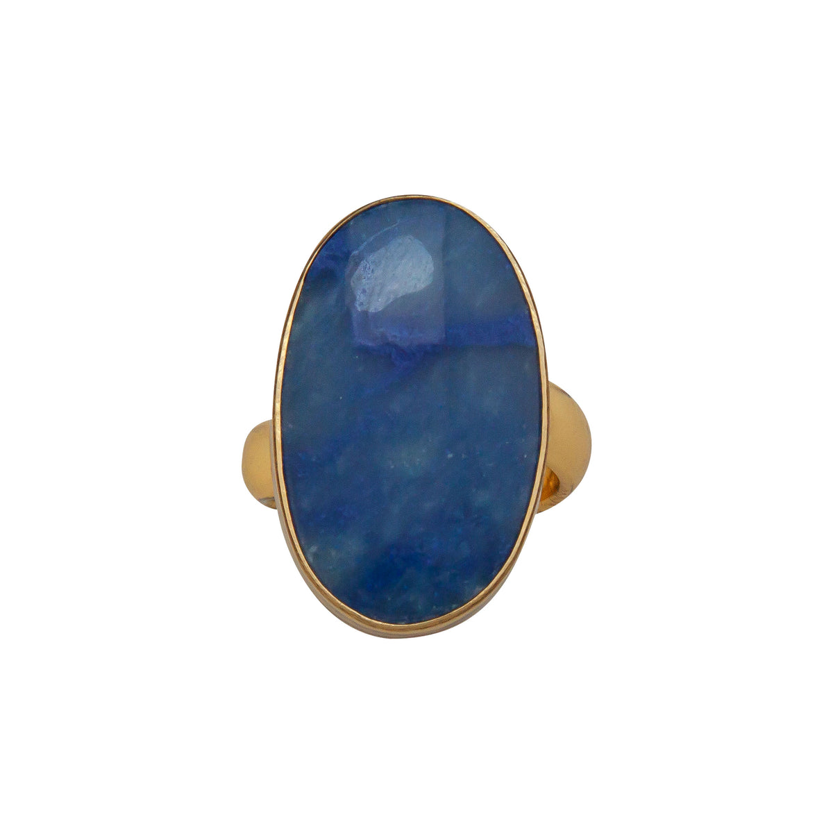 Alchemia Oval Blue Aventurine Adjustable Ring | Charles Albert Jewelry