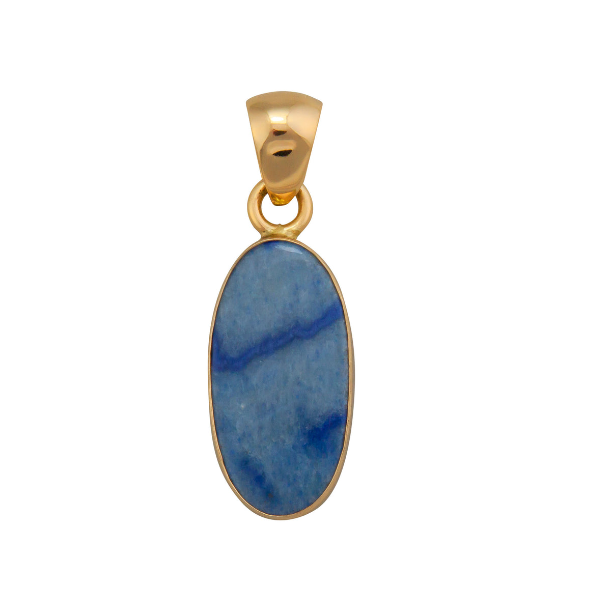 Alchemia Oval Blue Aventurine Pendant | Charles Albert Jewelry