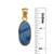 Alchemia Oval Blue Aventurine Pendant | Charles Albert Jewelry