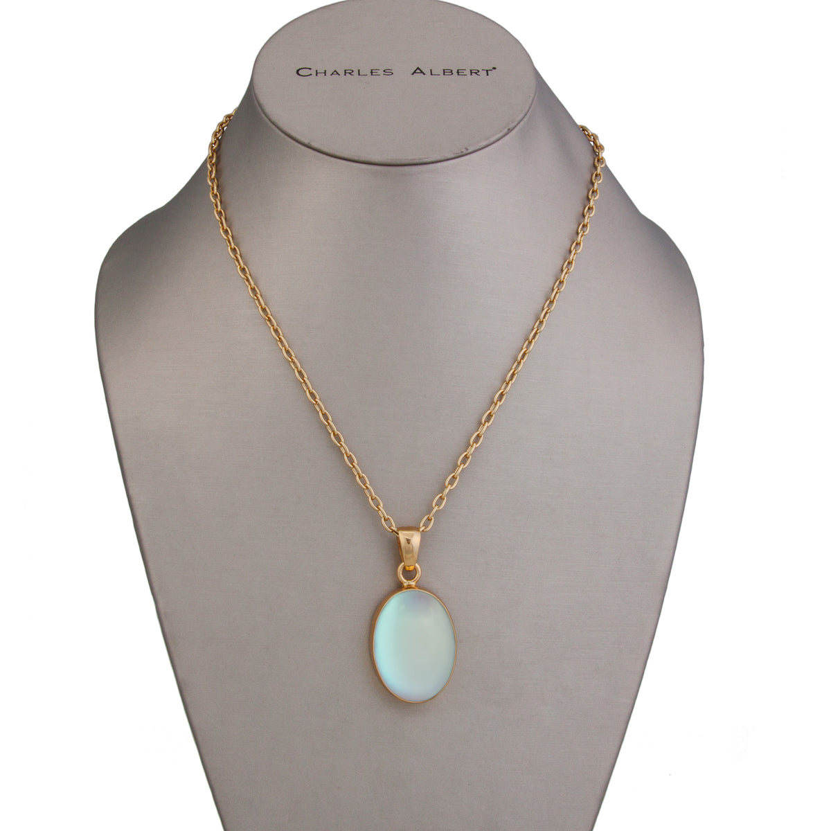 Alchemia Oval Luminite Pendant | Charles Albert Jewelry
