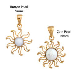Alchemia Pearl Sun Pendant | Charles Albert Jewelry - Charles
