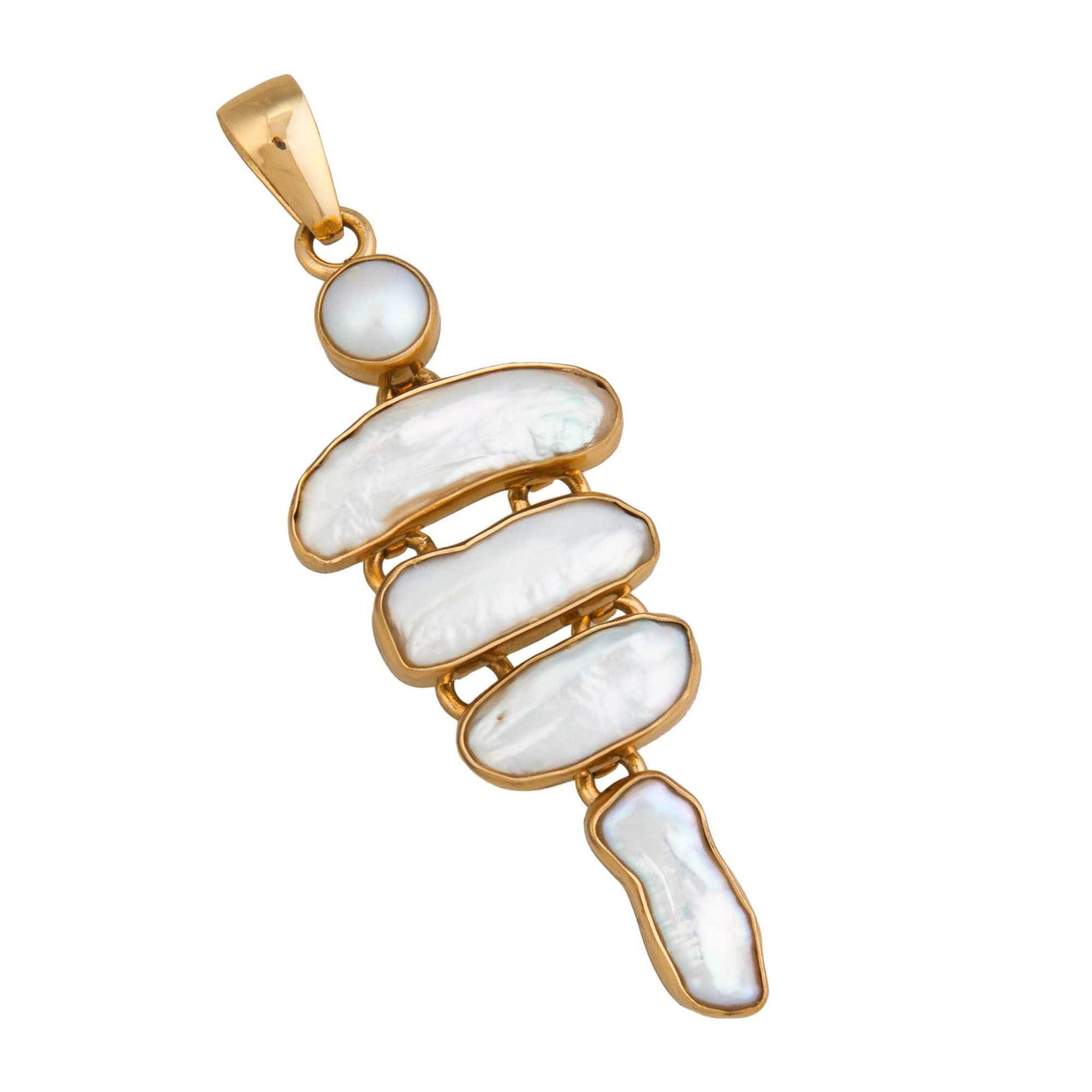 Alchemia Pearl & Biwa Pearl Pendant | Charles Albert Jewelry