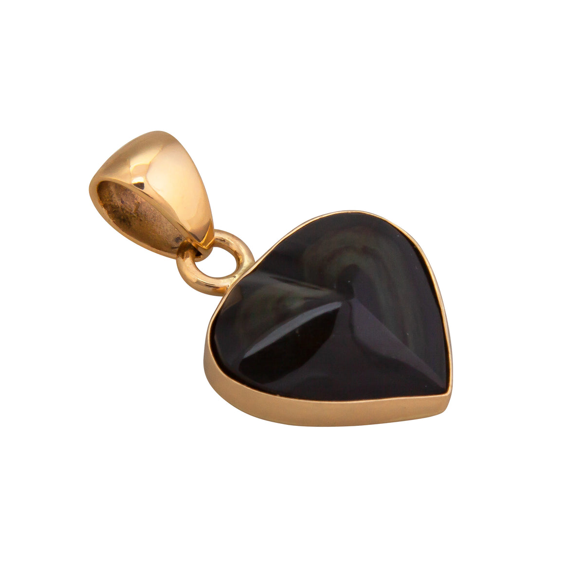Alchemia Rainbow Obsidian Heart Pendant | Charles Albert Jewelry