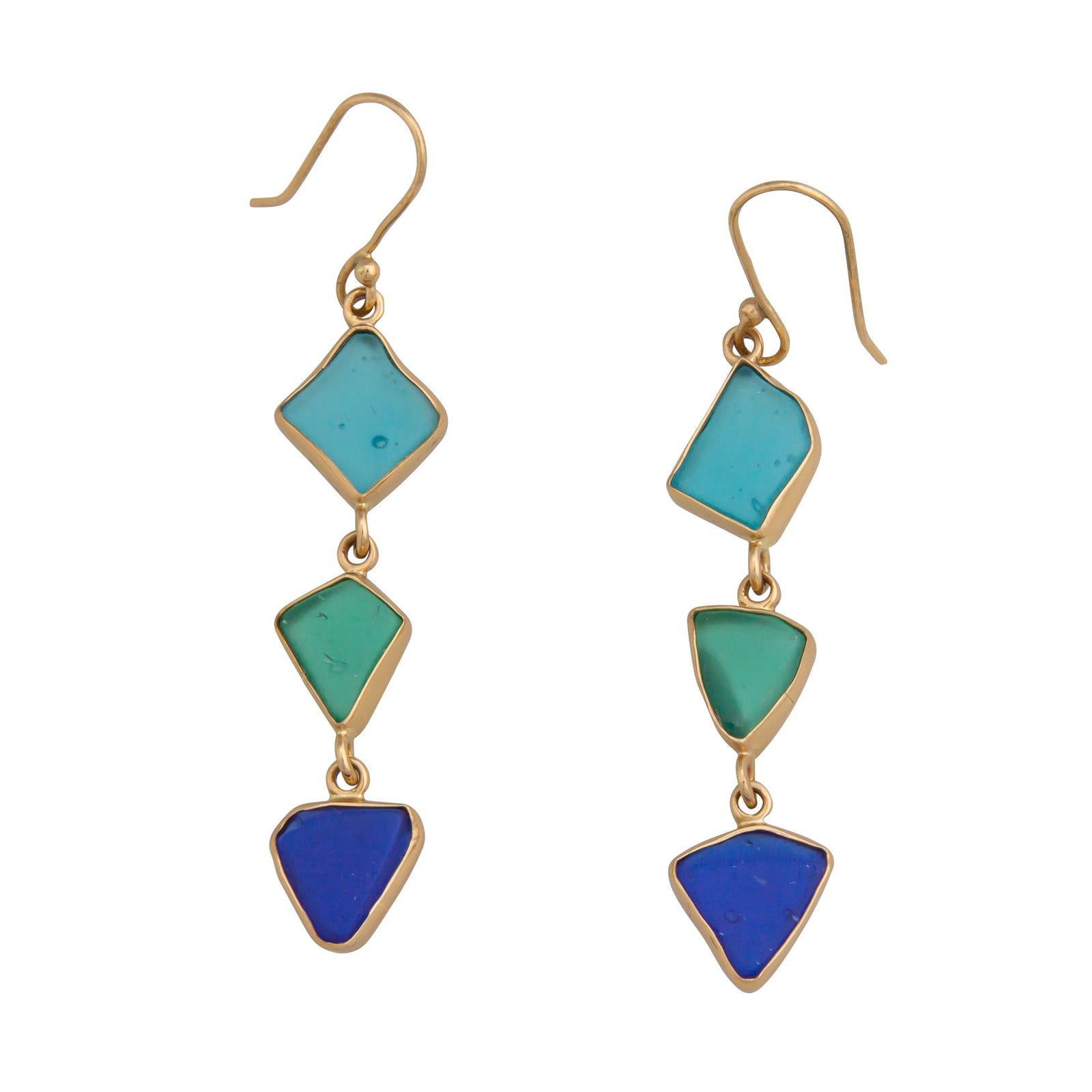 Alchemia Recycled Multi-Color Glass Earrings | Charles Albert Jewelry