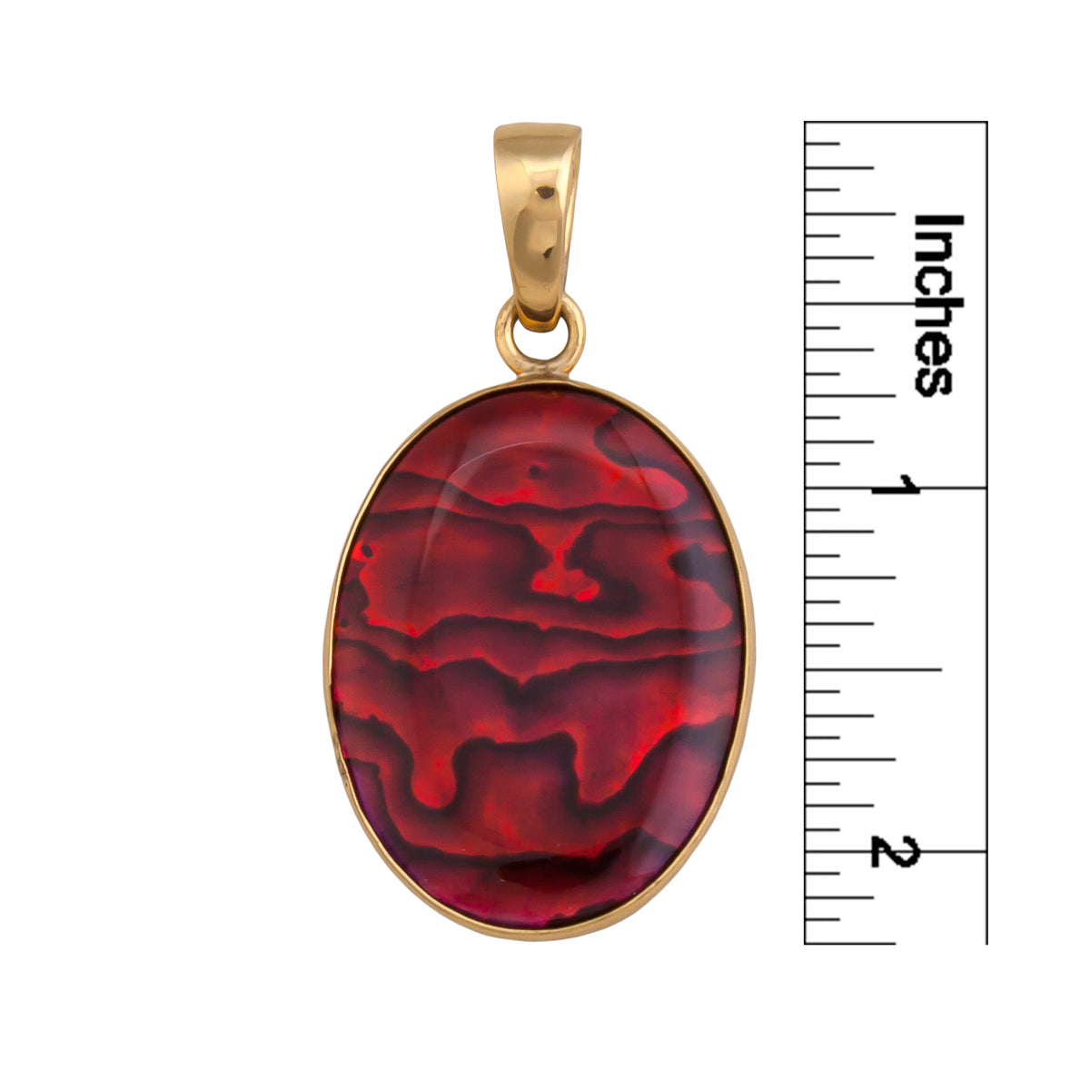 Alchemia Red Abalone Pendant | Charles Albert Jewelry