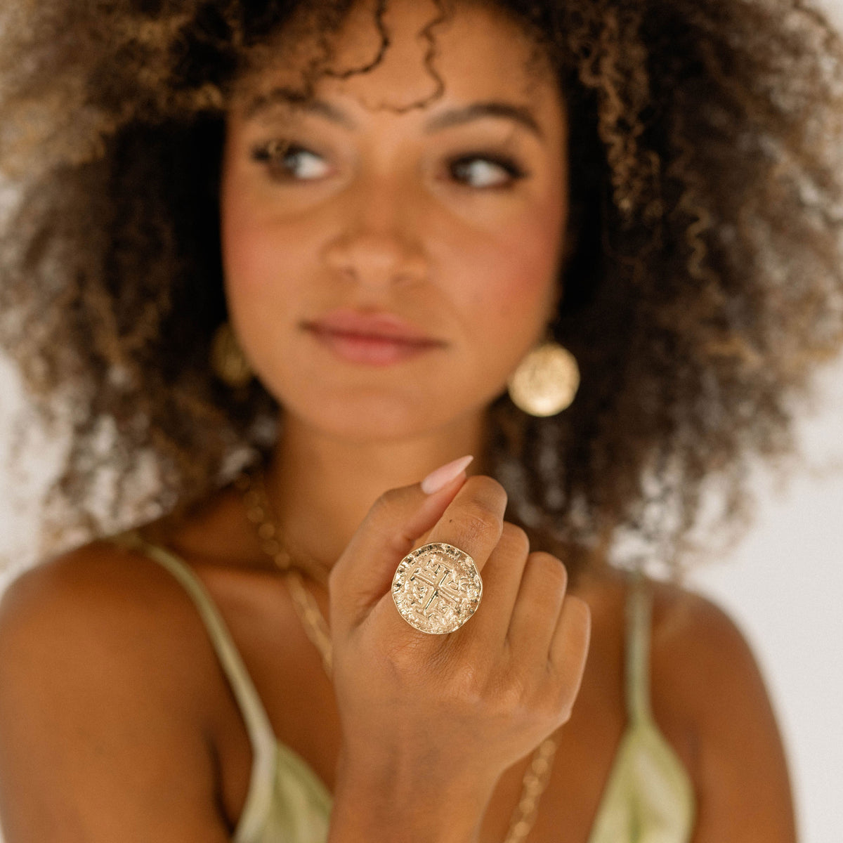 Alchemia Replica Treasure Coin Adjustable Ring | Charles Albert Jewelry