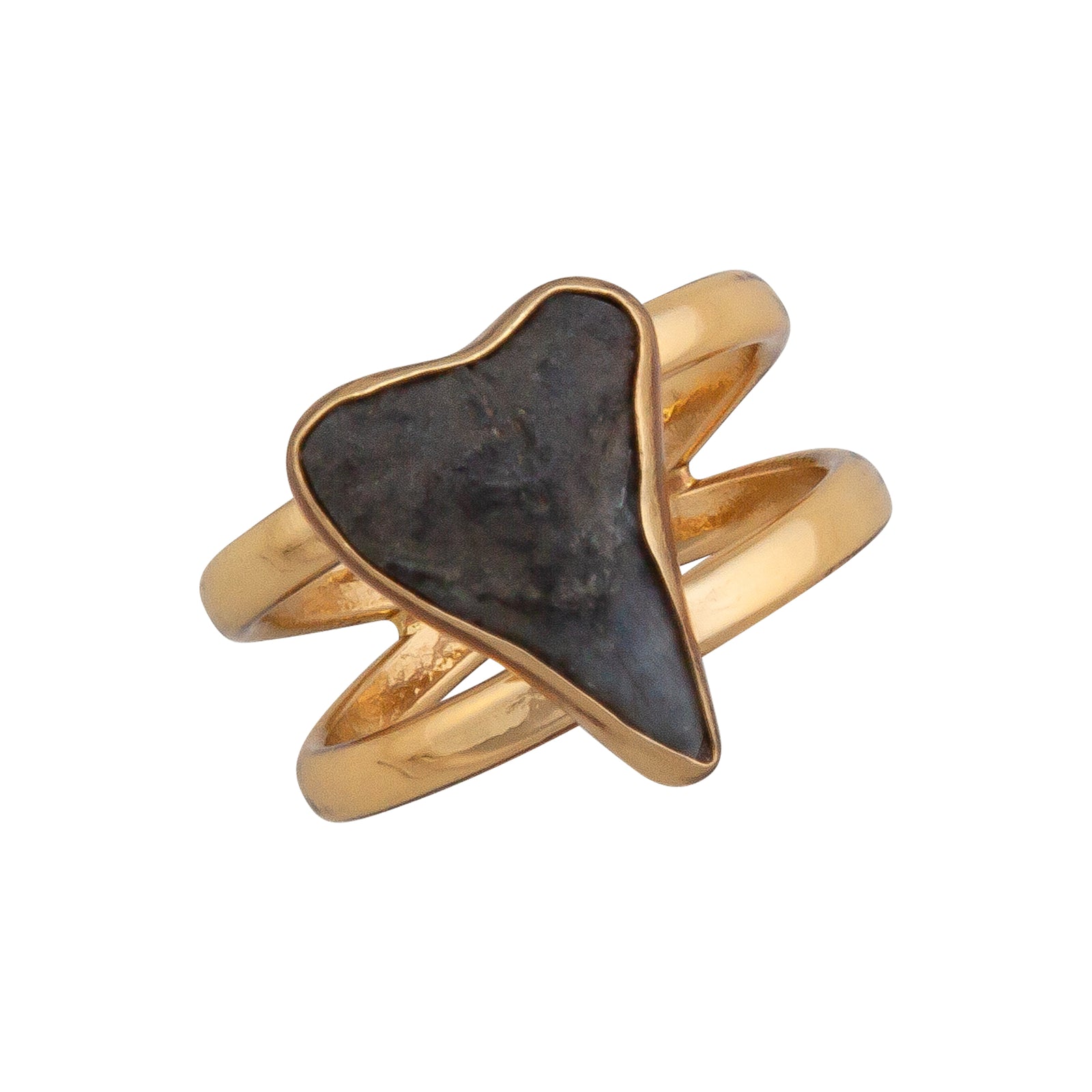 Alchemia Shark Tooth Double Band Adjustable Ring | Charles Albert Jewelry