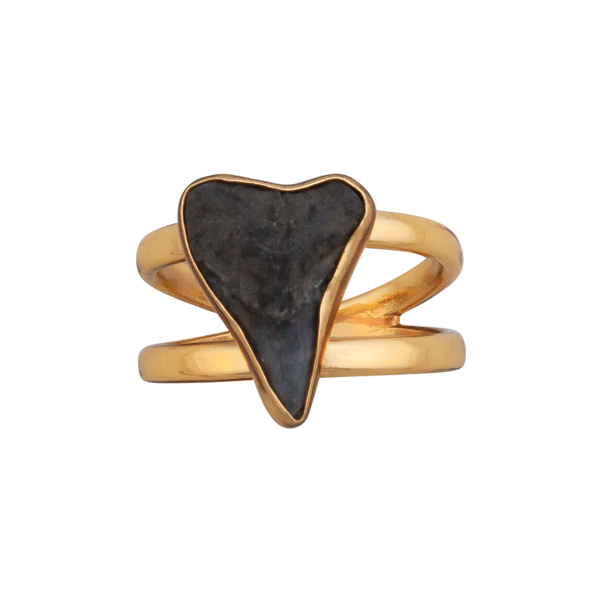 Alchemia Shark Tooth Double Band Adjustable Ring | Charles Albert Jewelry