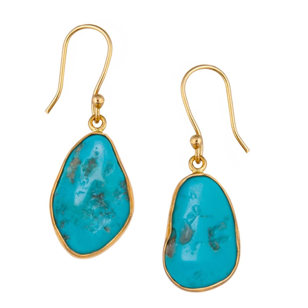 Alchemia Sleeping Beauty Turquoise Freeform Drop Earrings | Charles Albert Jewelry