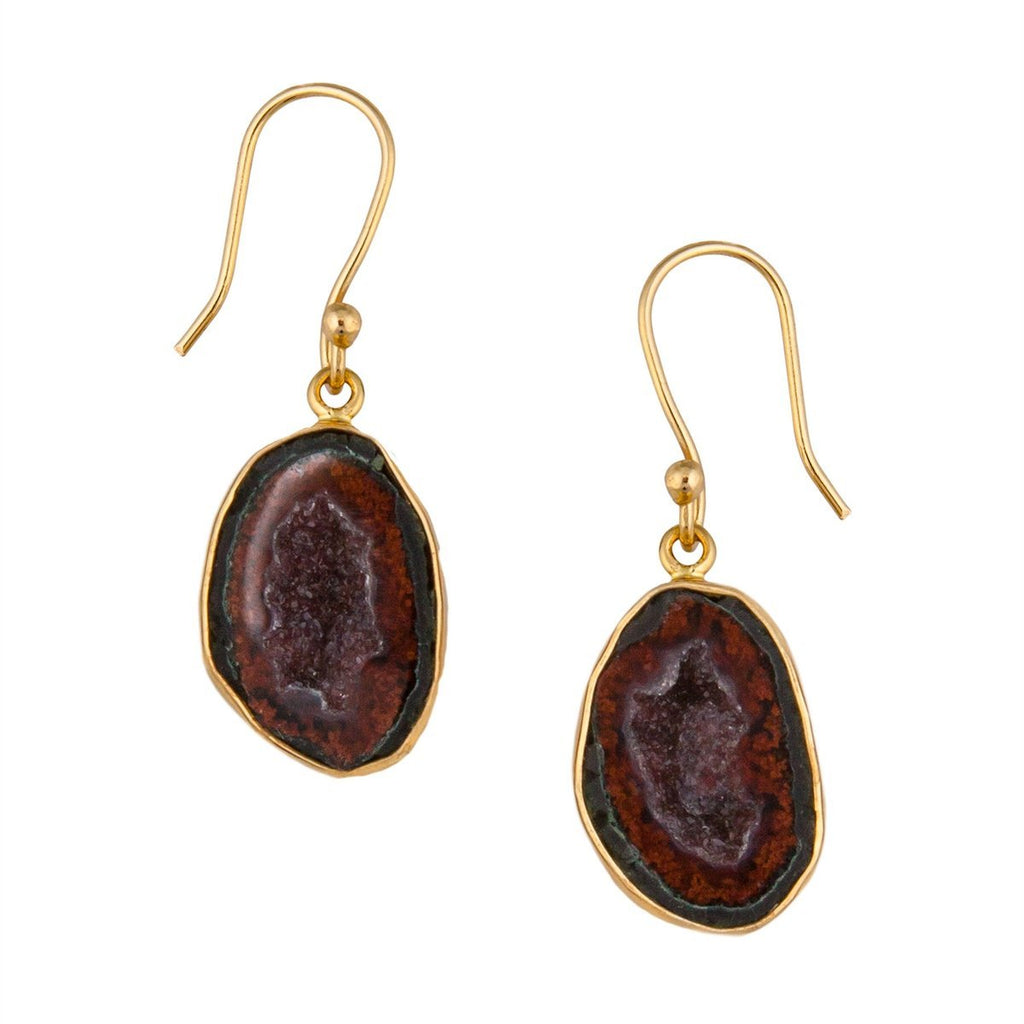Alchemia Tabasco Geode Earrings - Charles Albert Inc