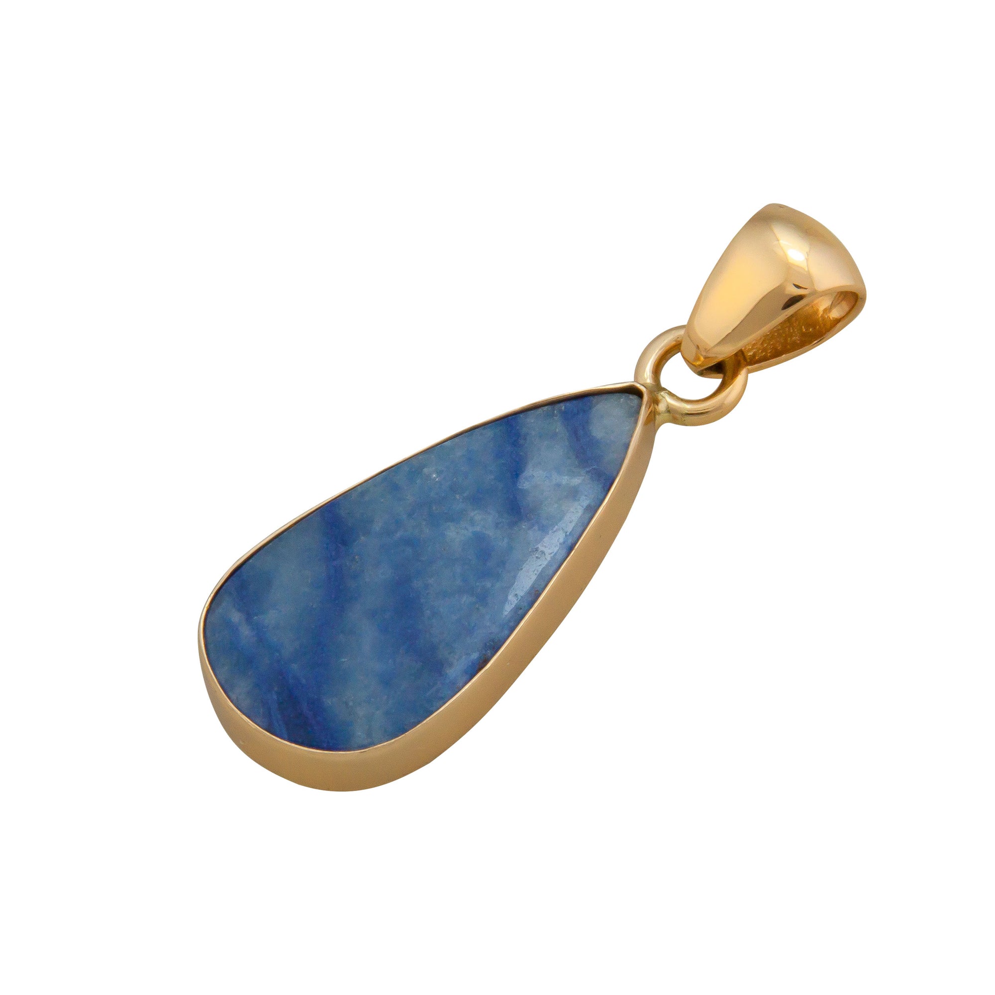 Alchemia Teardrop Blue Aventurine Pendant | Charles Albert Jewelry