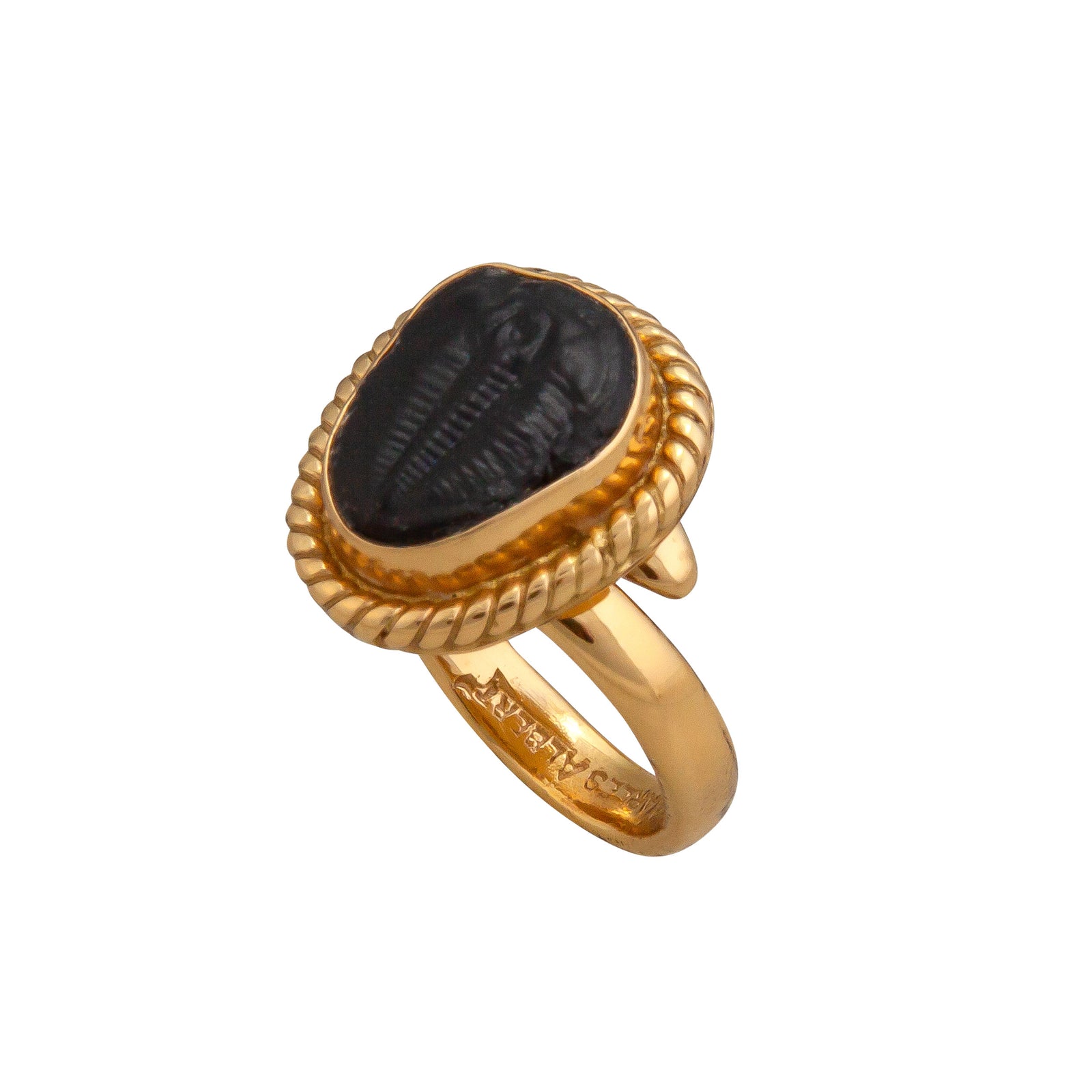 Alchemia Trilobite Rope Adjustable Ring | Charles Albert Jewelry