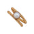 Alchemia White Pearl Rope Double Band Adjustable Ring | Charles Albert Jewelry