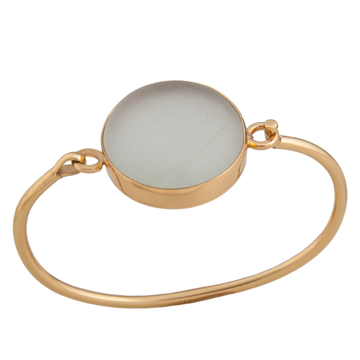 Alchemia White Recycled Glass Bangle | Charles Albert Jewelry