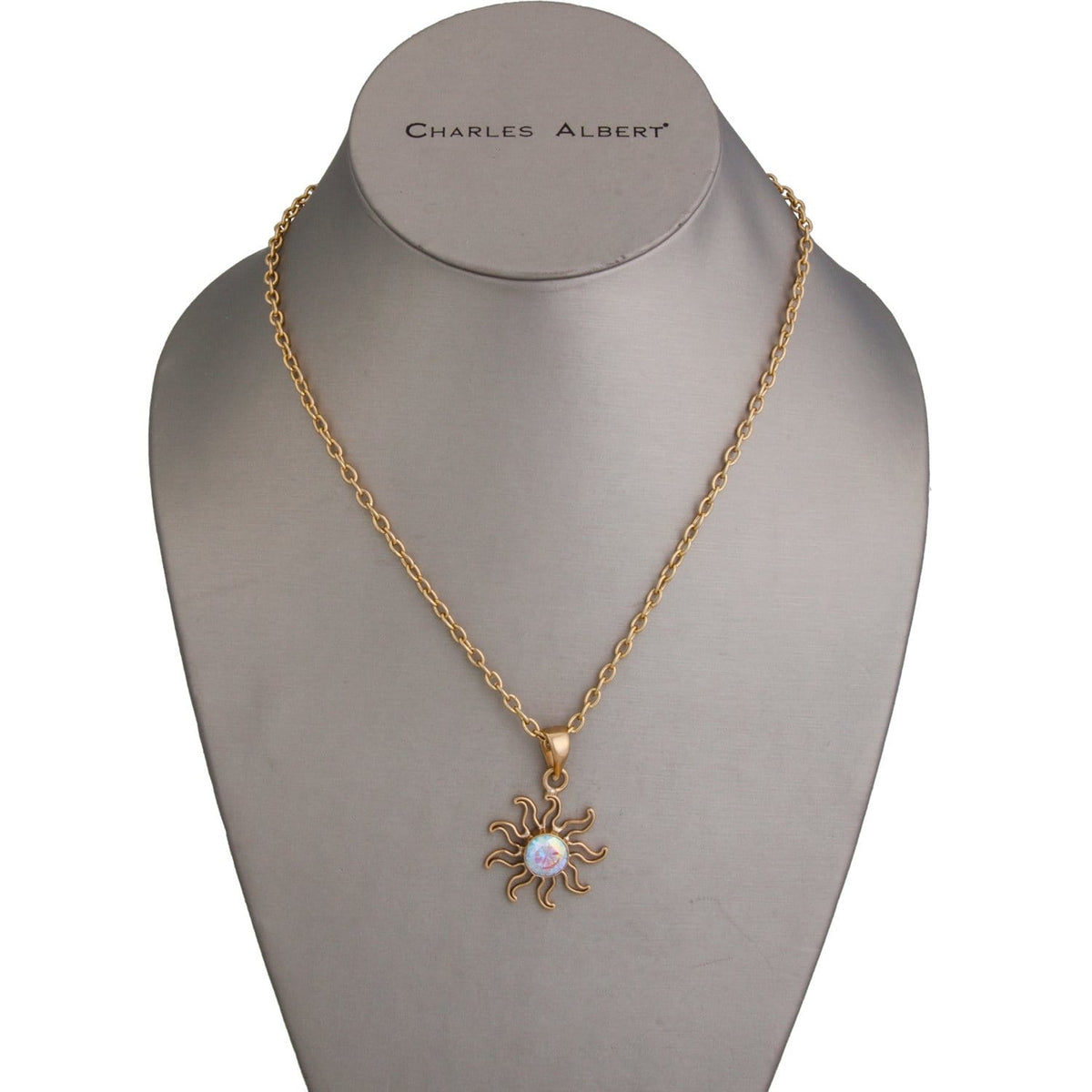 Alchemia You Warm My Soul Mercury Mist CZ Sun Pendant | Charles Albert Jewelry