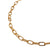 Gold Tone Base Metal Paperclip Chain with Toggle | Charles Albert Jewelry