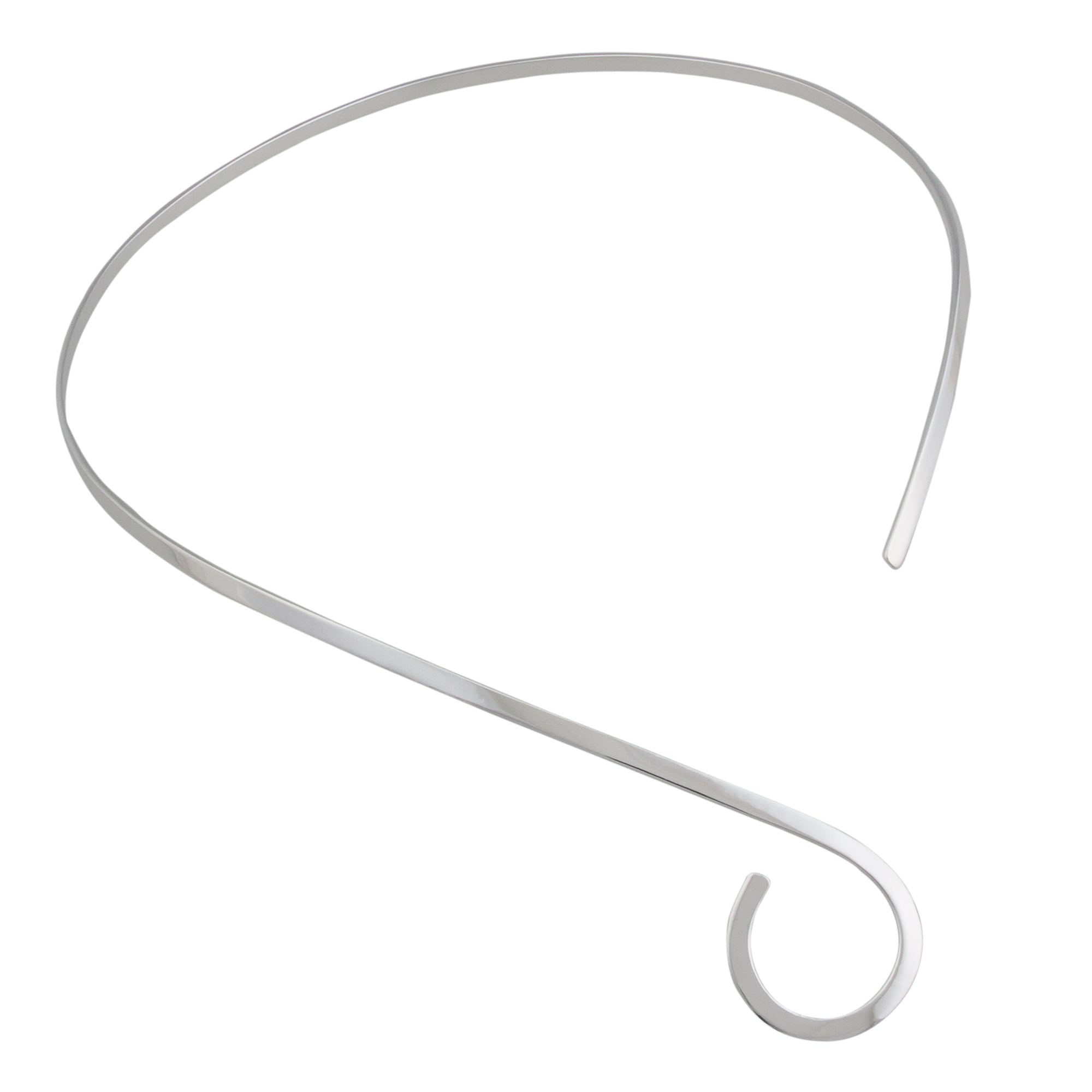 Silver Plated Swirl Neckwire | Charles Albert Jewelry