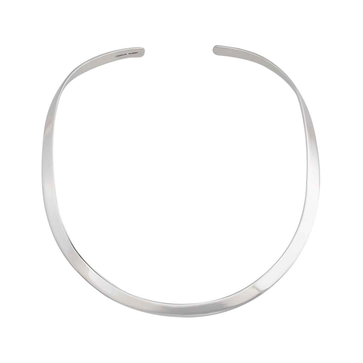 Silver Plated Thick Open Round Neckwire | Charles Albert Jewelry