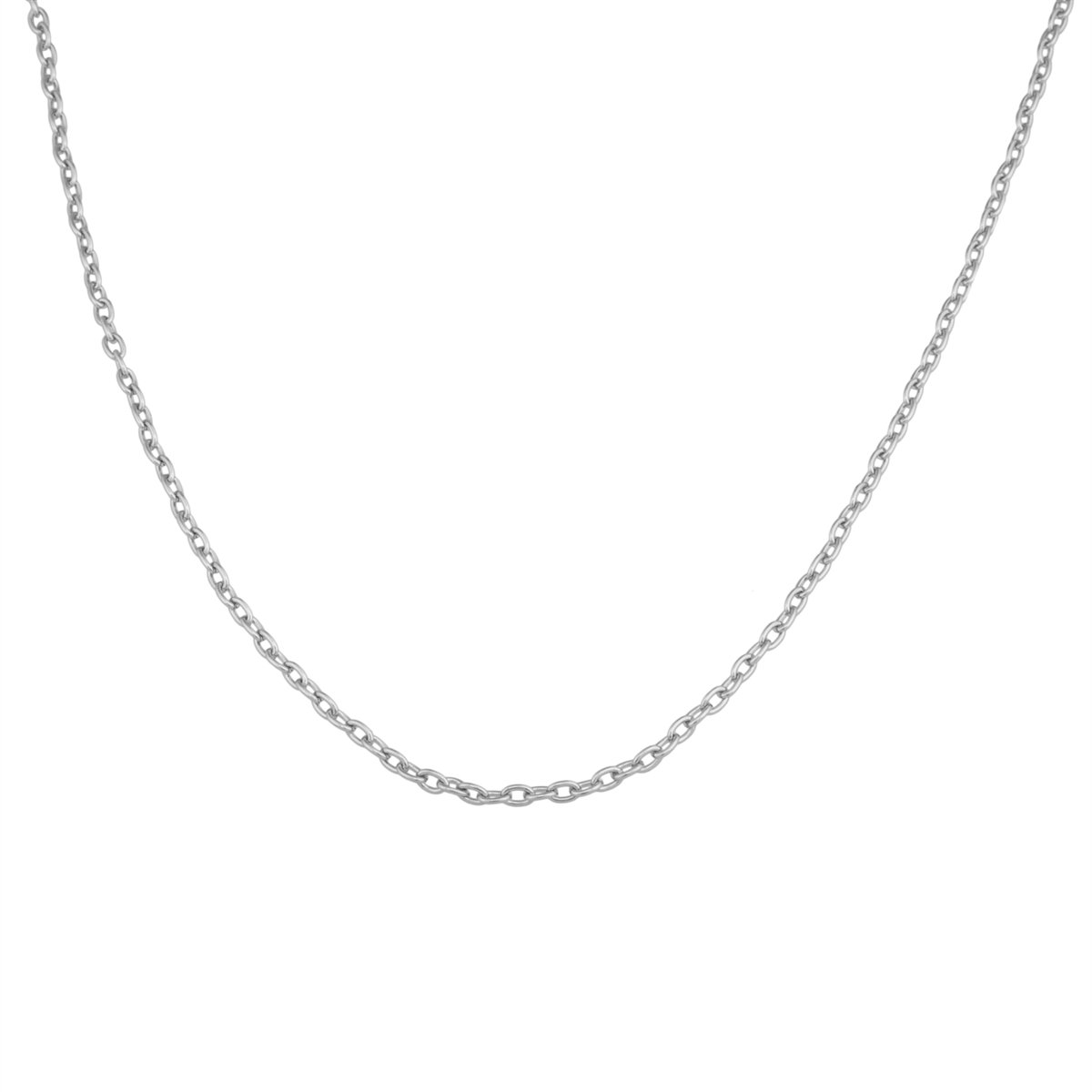 Silver Tone 3mm Base Metal Cross Chain | Charles Albert Jewelry