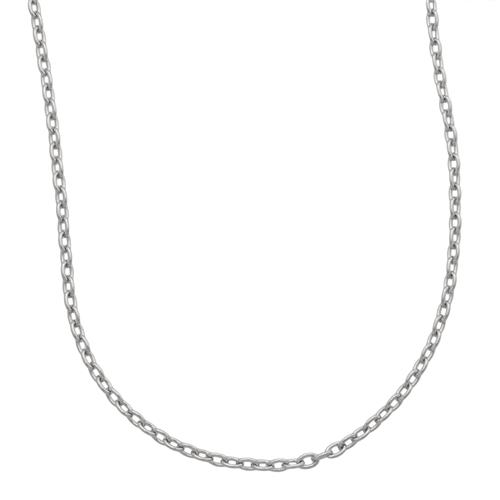 Silver Tone 3mm Base Metal Cross Chain | Charles Albert Jewelry