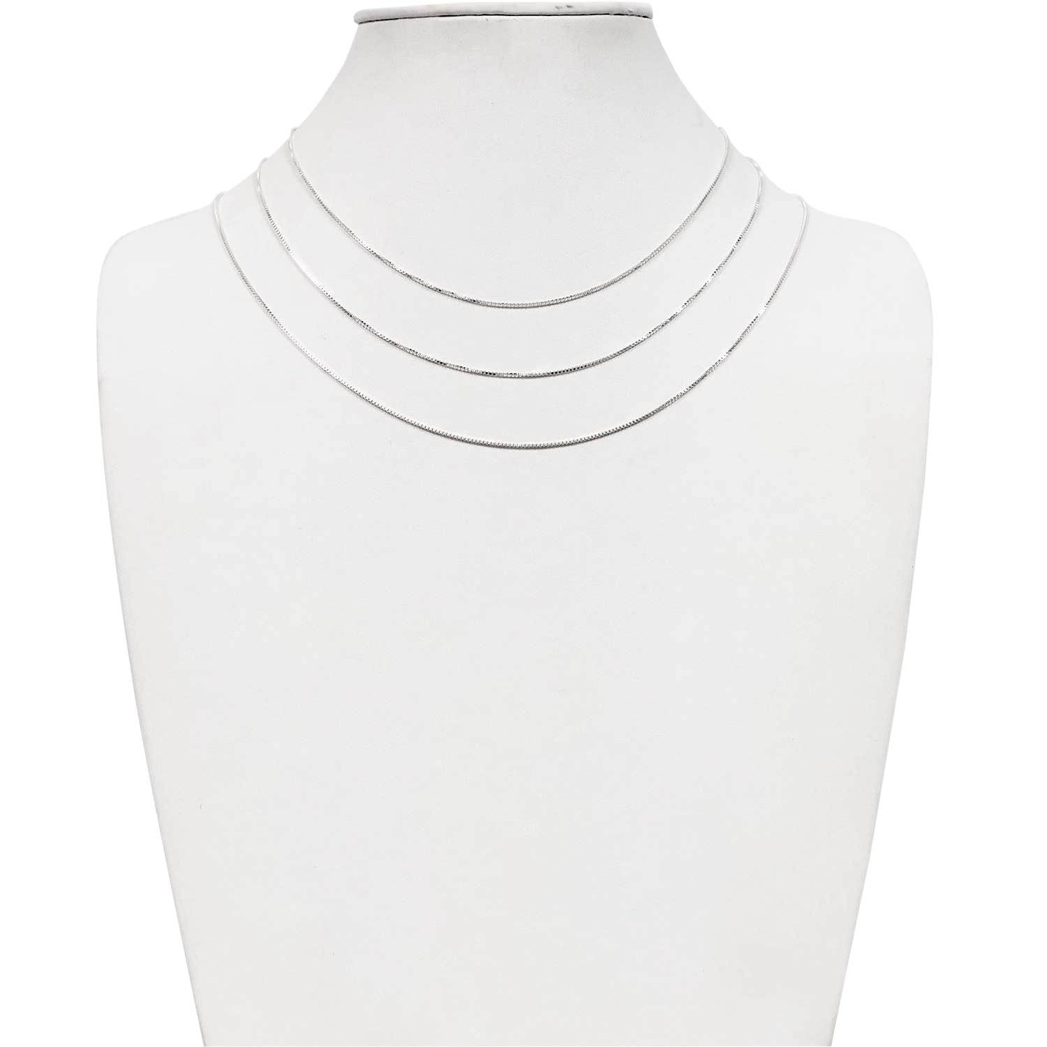 Sterling Silver 1mm Box Chain
