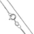 Sterling Silver 1mm Box Chain | Charles Albert Jewelry