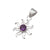 Sterling Silver Alexandrite Sun Pendant | Charles Albert Jewelry