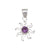 Sterling Silver Alexandrite Sun Pendant | Charles Albert Jewelry