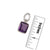 Sterling Silver Amethyst Charm Pendant | Charles Albert Jewelry