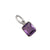 Sterling Silver Amethyst Charm Pendant | Charles Albert Jewelry