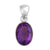 Sterling Silver Amethyst Oval Pendant | Charles Albert Jewelry