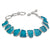 Sterling Silver Aqua Recycled Glass Bracelet | Charles Albert Jewelry