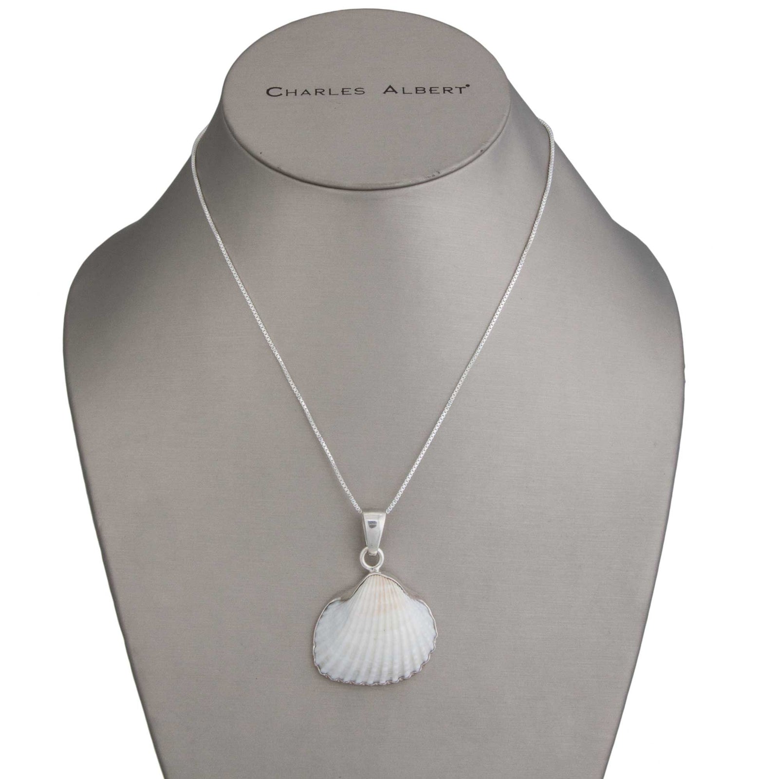 Sterling Silver Ark Shell Pendant | Charles Albert Jewelry