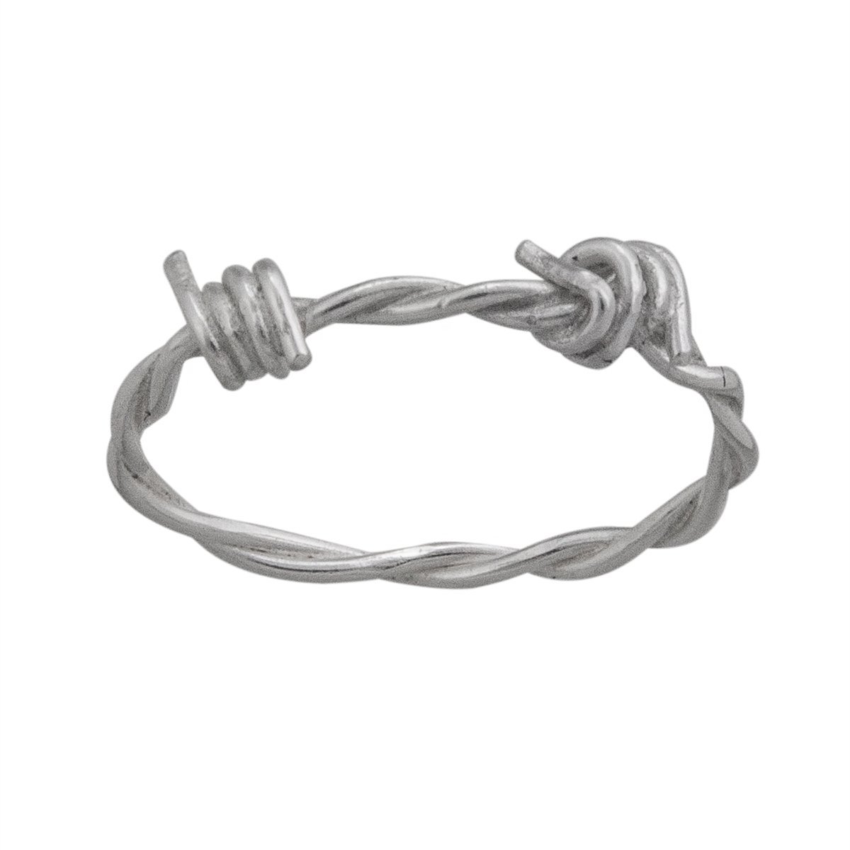 Sterling Silver Barbed Wire Ring | Charles Albert Jewelry