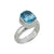 Sterling Silver Blue Topaz Adjustable Ring | Charles Albert Jewelry