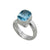 Sterling Silver Blue Topaz Adjustable Ring | Charles Albert Jewelry