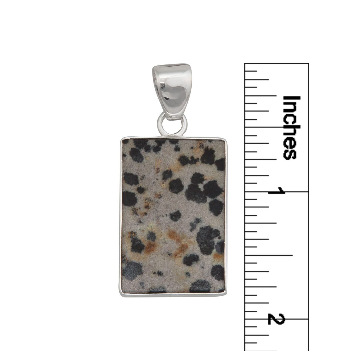 Sterling Silver Dalmatian Jasper Pendant | Charles Albert Jewelry
