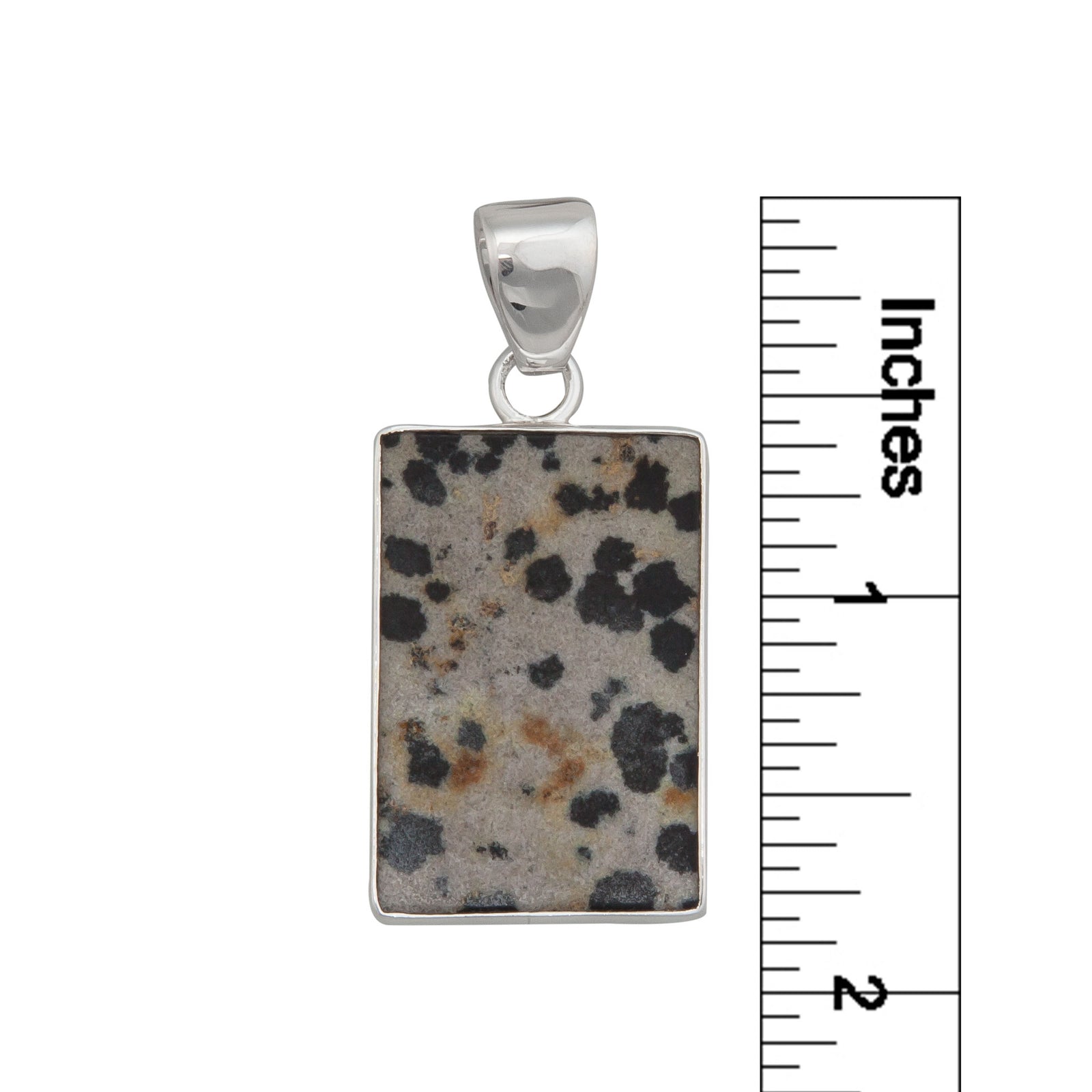Sterling Silver Dalmatian Jasper Pendant | Charles Albert Jewelry