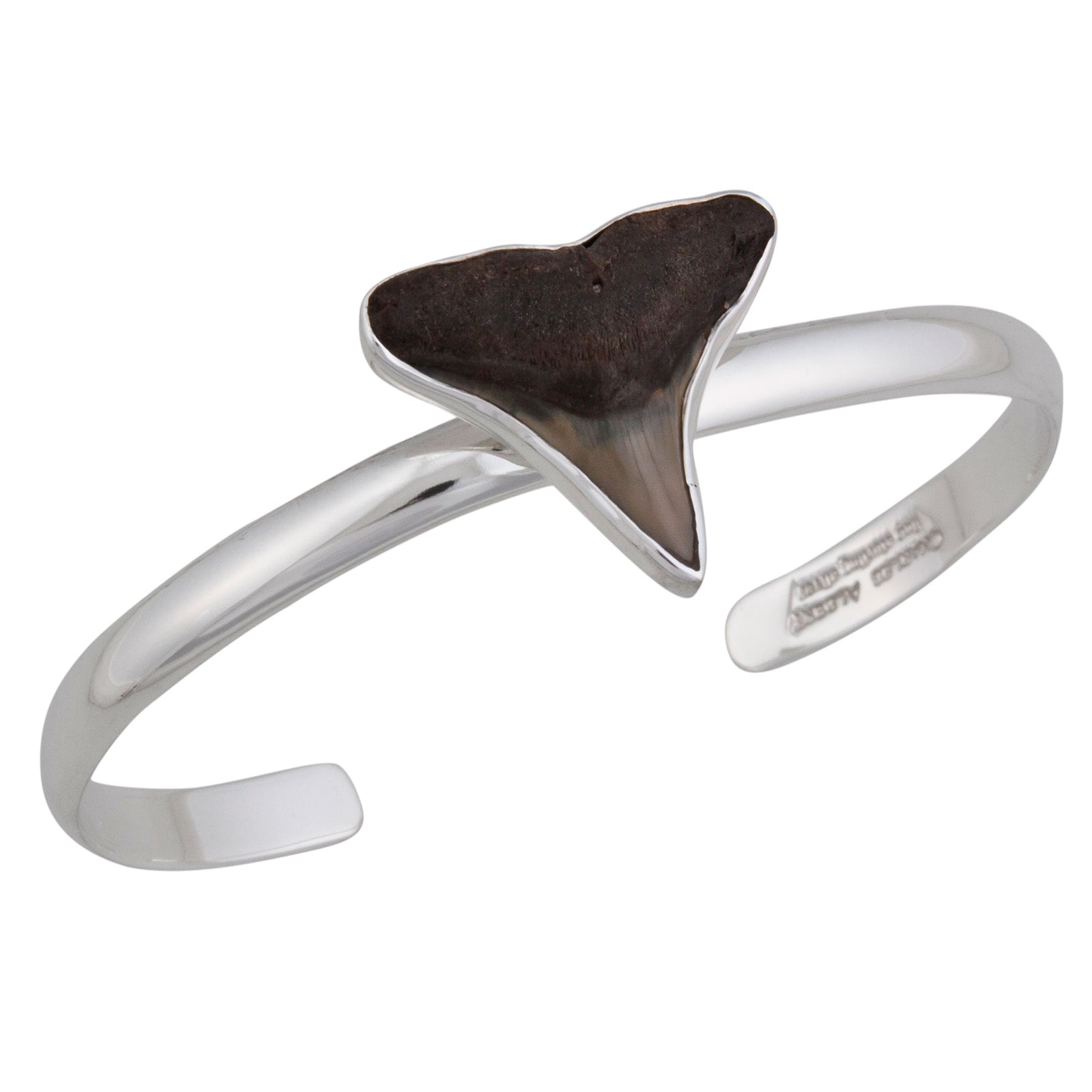 Sterling Silver Fossil Shark Tooth Mini Cuff | Charles Albert Jewelry