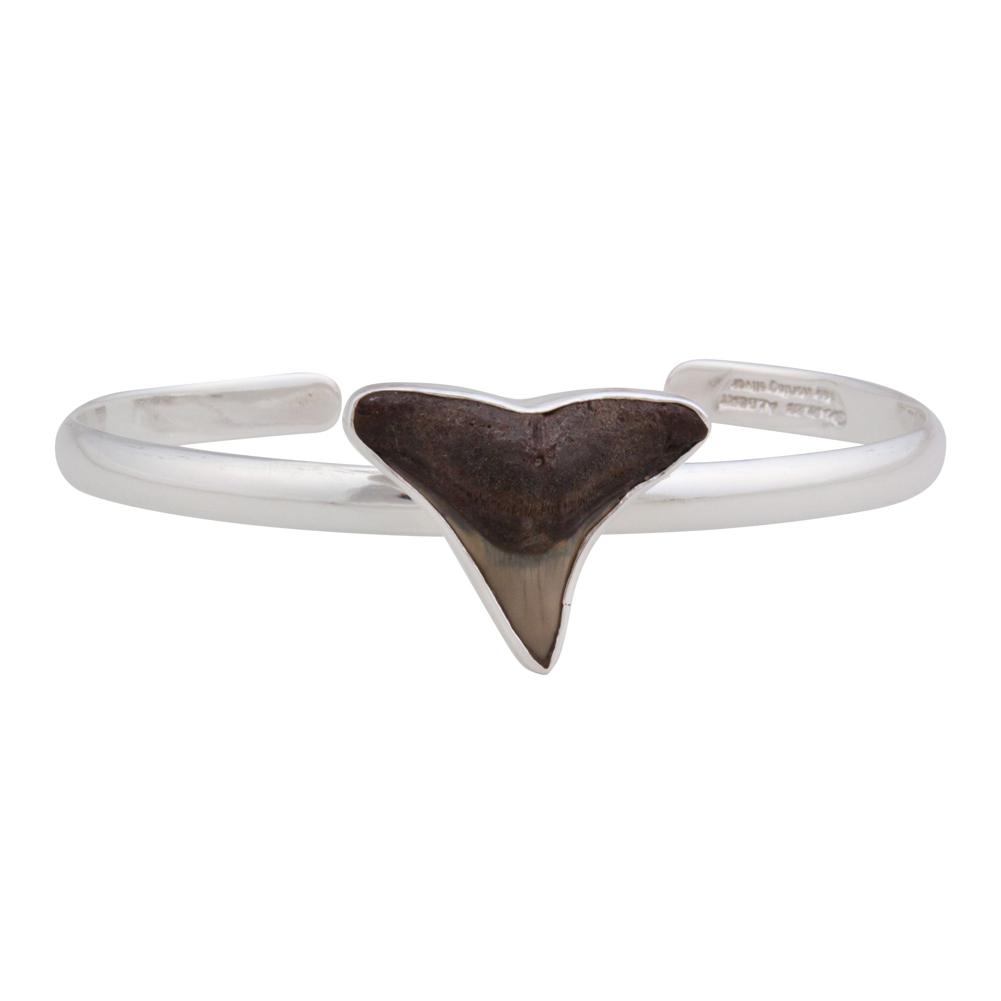 Sterling Silver Fossil Shark Tooth Mini Cuff | Charles Albert Jewelry