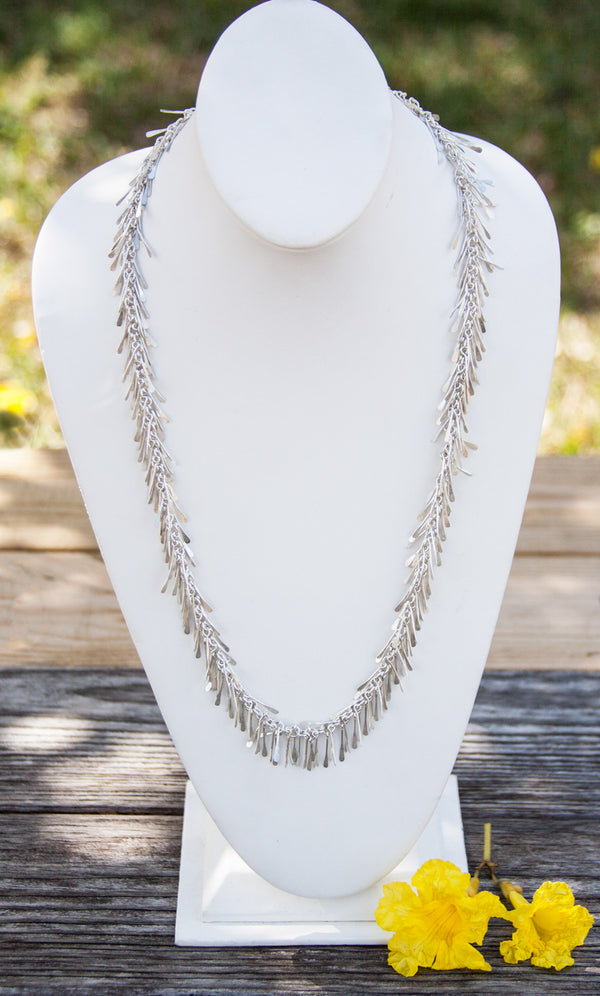 Sterling Silver Fringe Necklace Charles Albert Inc